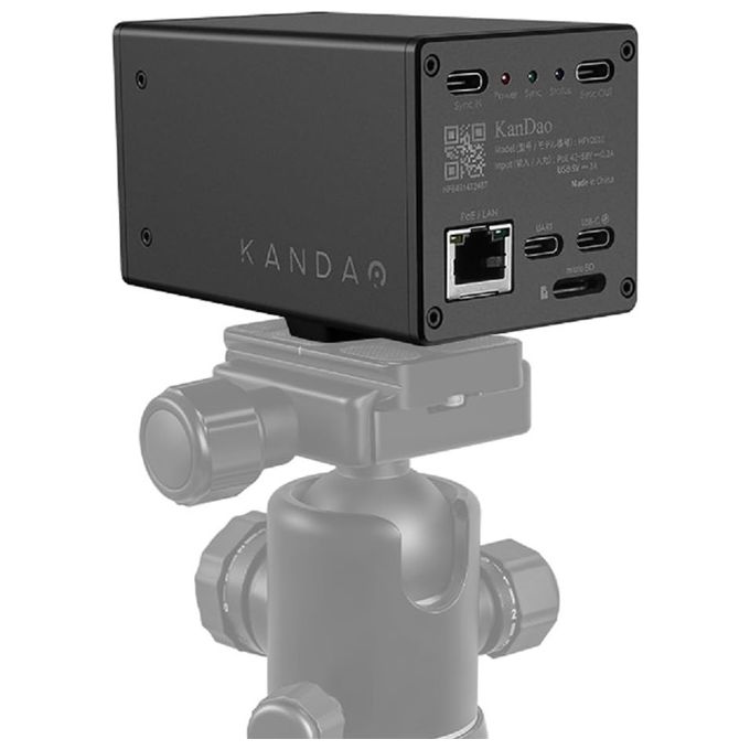 Kandao HFV0510 AR Cam Freeview Videocamera digitale 4K 60 fps 10-bit Fino a 60 telecamere collegate colore Nero