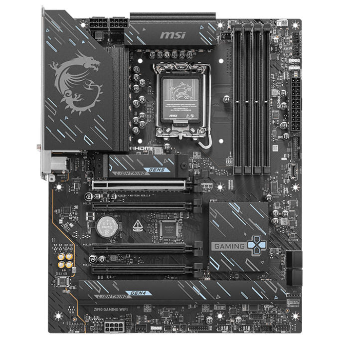 MSI 7E54-006R Z890 Gaming WIFI Scheda Madre ATX Socket LGA 1851 DDR5 256 GB Wi-Fi 7 Bluetooth 5.4 2.5G Ethernet Intel Z890