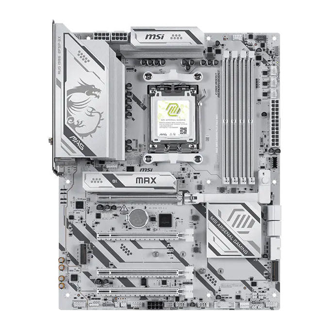 MSI MAG B850 Gaming Plus Max WiFi Scheda madre ATX AMD B850 Socket AM5 DDR5 PCIe 5.0 Wi-Fi 7 colore Bianco