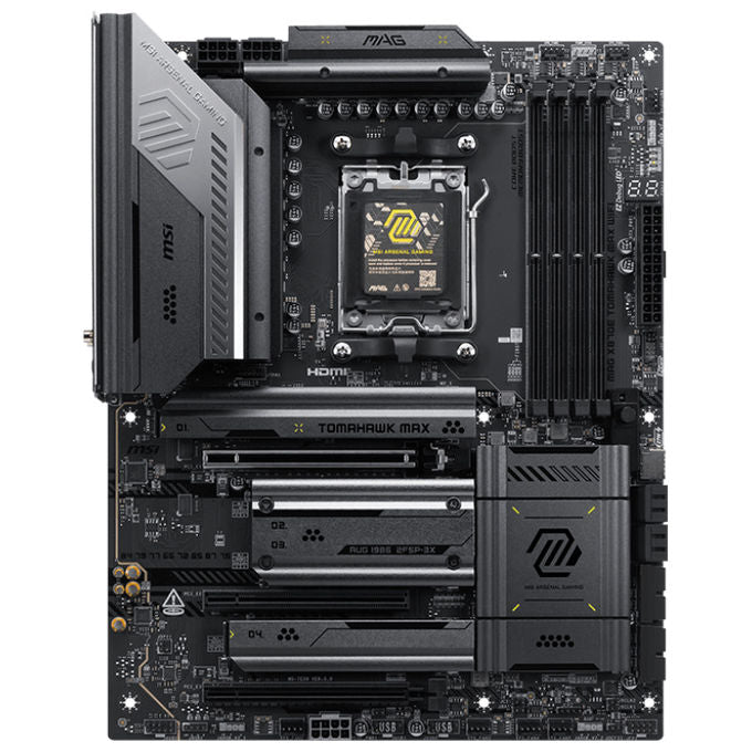 MSI 7E59-018R MAG X870E TOMAHAWK MAX WIFI Scheda Madre ATX Socket AM5 DDR5 Wi-Fi 7 Bluetooth 5.4 5GbE colore Nero