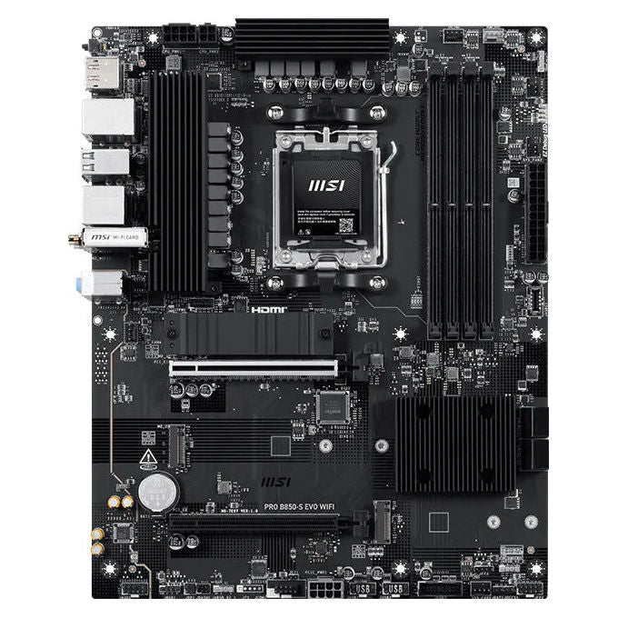 MSI PRO B850-S EVO WIFI Scheda madre Socket AM5 ATX DDR5 colore Nero