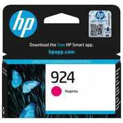 HP 4K0U4NE Cartuccia di Inchiostro Originale HP 924 Magenta Resa 400 Pagine Compatibilita' HP OfficeJet Pro 8120e 8130e 8135e colore Magenta