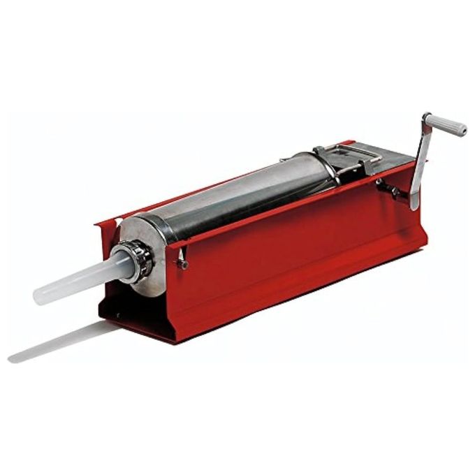 Pavi KG. 5 Insaccatrice per Salumi Cilindro in Acciaio Inox AISI 304 Struttura Rossa colore Rosso