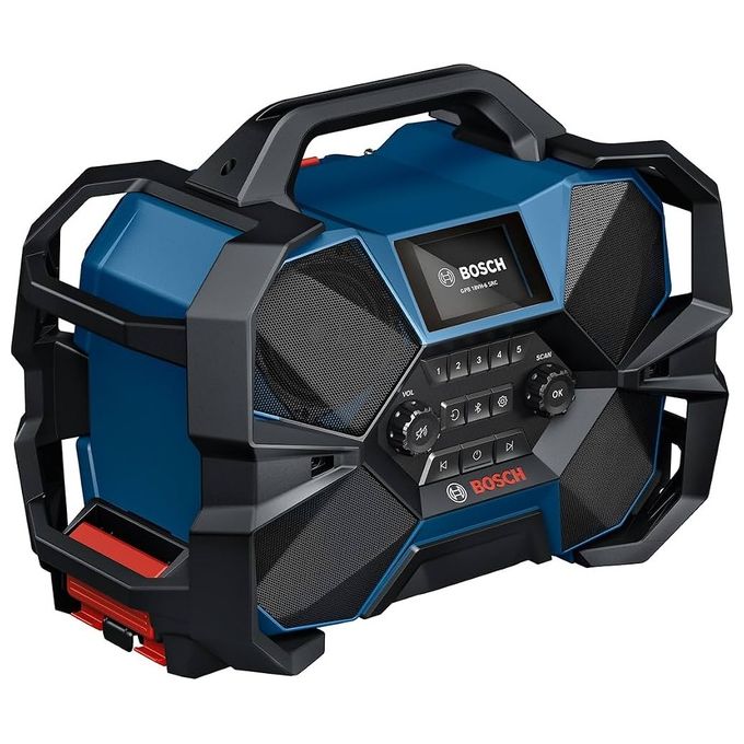 Bosch GPB18VH6SRC Radio budowlane Bluetooth con caricabatterie 12V 18V IP54 colore Nero