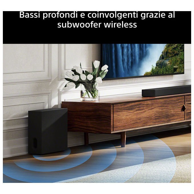 Sony HT-A7100KIT Soundbar 5.1.2 canali con Subwoofer Dolby Atmos DTS:X Voice Zoom 3 colore Nero