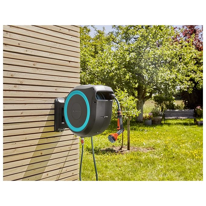 Gardena Avvolgitubo a Parete RollUp XL Turchese 35mt