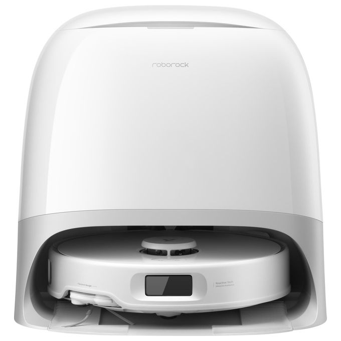Roborock 8.01.1201 Qrevo Curv Robot aspirapolvere e lavapavimenti Navigazione LiDAR Aspirazione 18.500 Pa Stazione 3.0 Auto-svuotamento e Asciugatura colore Bianco