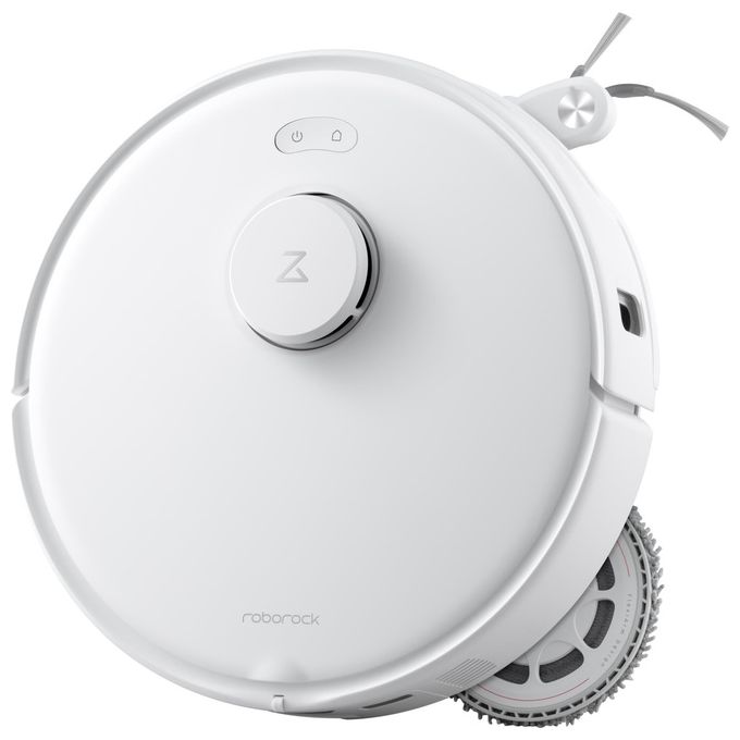 Roborock 8.01.1201 Qrevo Curv Robot aspirapolvere e lavapavimenti Navigazione LiDAR Aspirazione 18.500 Pa Stazione 3.0 Auto-svuotamento e Asciugatura colore Bianco