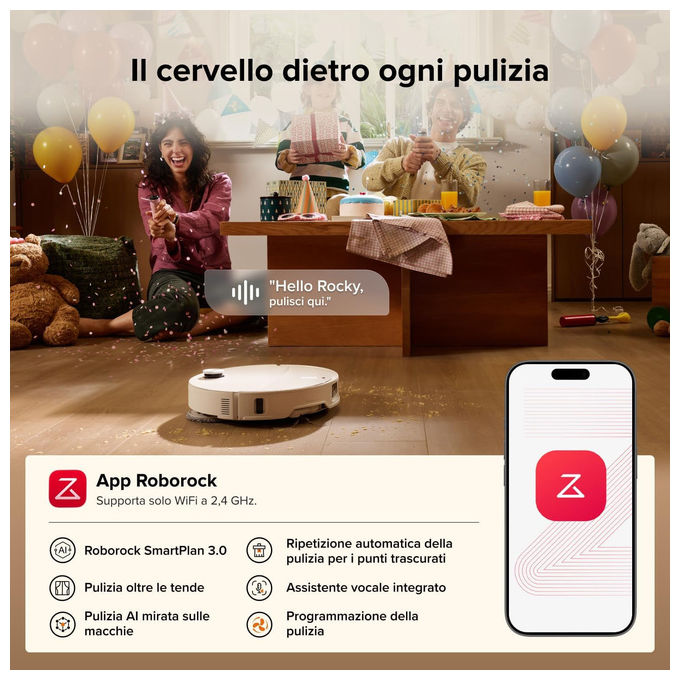 Roborock QREVOEDGE2X Robot aspirapolvere con navigazione LiDAR capacita' 0.24 L autonomia 188 min funzioni App Wi-Fi e lavaggio colore Bianco