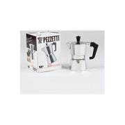 Pezzetti Italexpress Caffettiera Moka 1 Tazza Alluminio-Nero