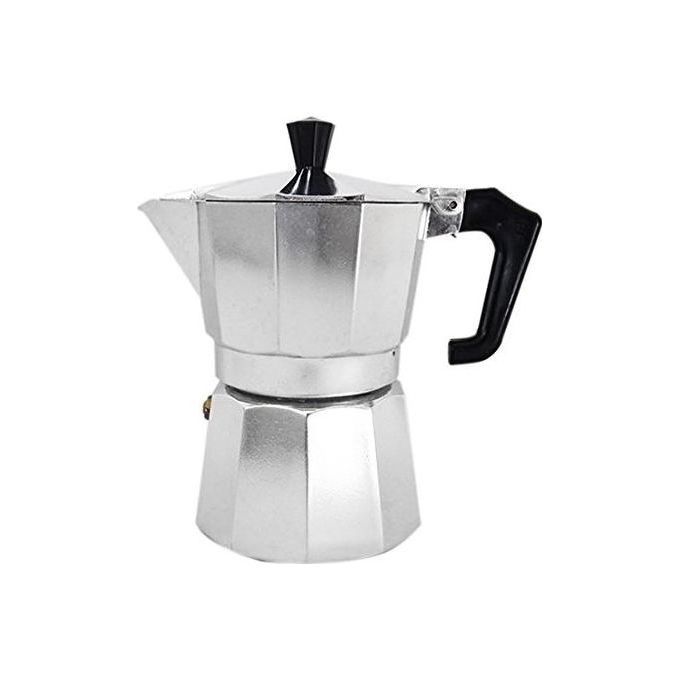 Pezzetti Italexpress Caffettiera Moka 3 Tazze Alluminio-Nero