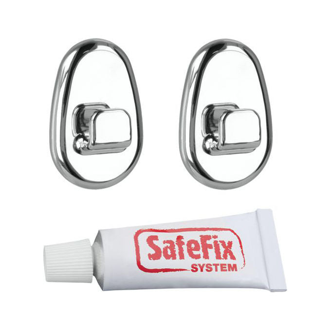 Metaltex Gancio Polytherm Safe Fix Cromato 2 Pezzi