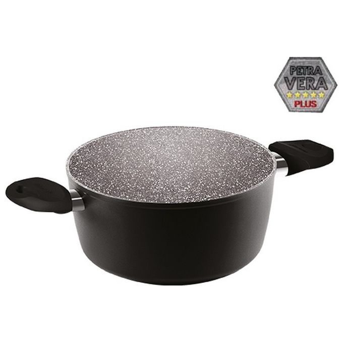 Aeternum Black Pearl Induction Casseruola 2 Manici 20cm Adatto all'Induzione Alluminio
