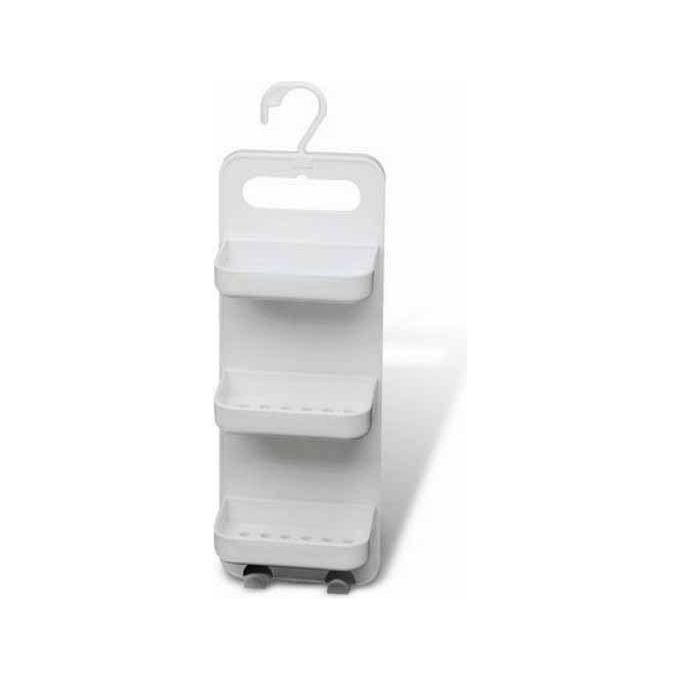Giganplast Portasapone a 3 piani per Doccia bianco