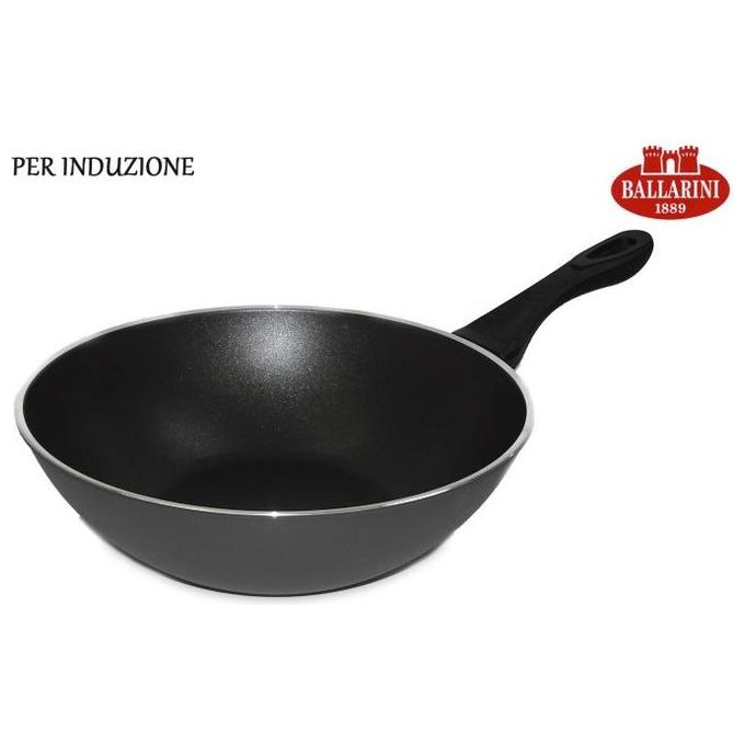 Ballarini Pentola Wok induzione con un manico Linea 130 Cm 28