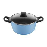 Ballarini Caprera Casseruola con Coperchio Blu 24cm