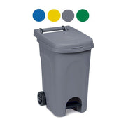 Stefanplast Bidone Urban Quadro con Pedale Blu 60 Litri
