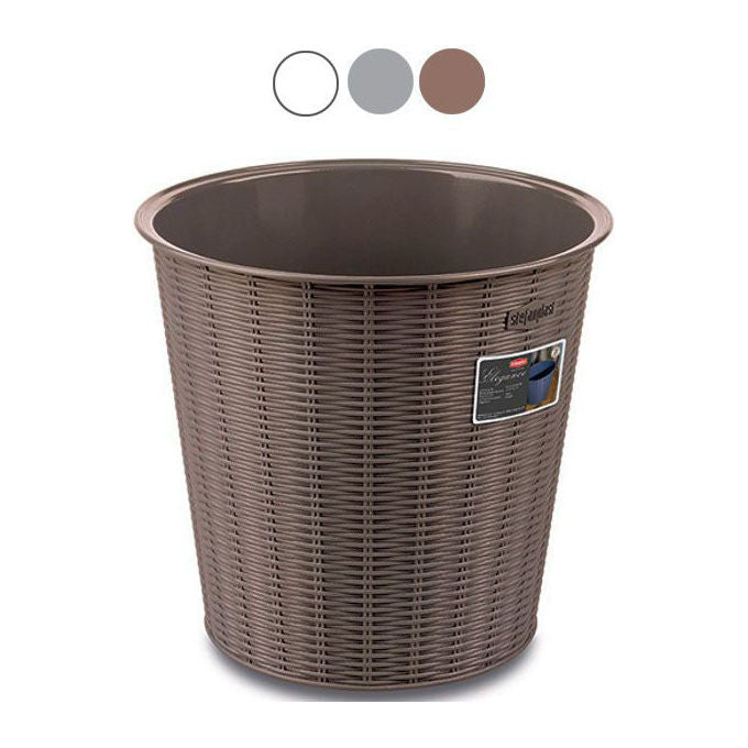 Stefanplast Cestino Carta Elegance Grigio 28x26cm