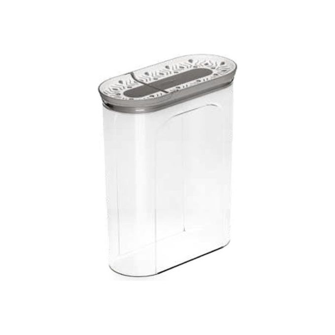 Stefanplast Barattolo Portacereali Tosca 2 Litri Grigio-Bianco