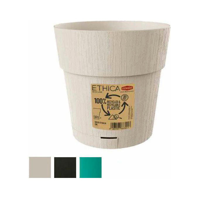 Stefanplast Vaso Ethica Tondo Riserva Acqua Verde 25x25cm