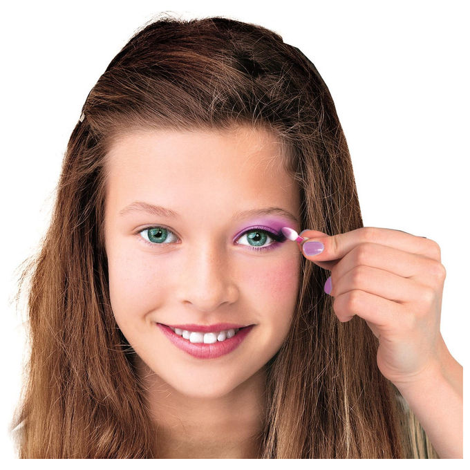 Clementoni 18404 Crazy Chic Trousse Make-Up con Palette di Ombretti e Rossetto Forma di Orsetto colore Rosa