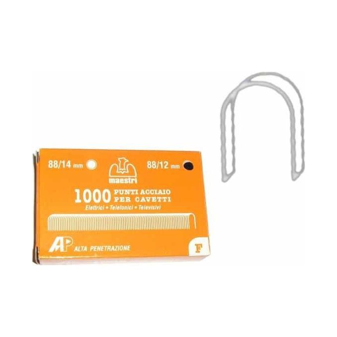 Maestri Punti Fissacavo Mm 12 Pezzi 1000 88-12
