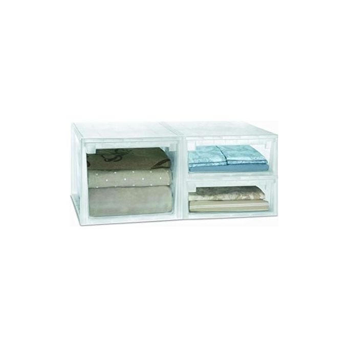 Terry 1002678 Light Drawer 52 XL Cassetto Multiuso in Plastica 22 lt Estraibile Sovrapponibile colore Trasparente