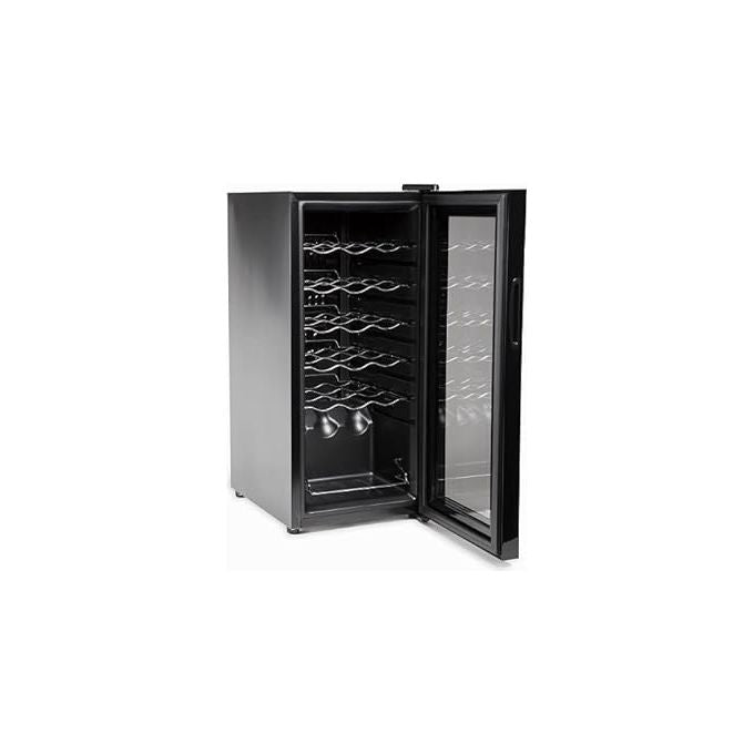 Melchioni Vermentino 18C Dua Cantinetta Vini con compressore 18 Bottiglie Classe energetica G Ripiani cromati 6 50 Litri Temperatura 5-18°C 48 cm Nero