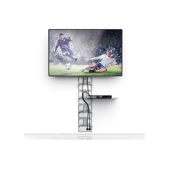 Meliconi Ghost Cube Shelf Sistema Copricavi Componibile con Ripiani Nero