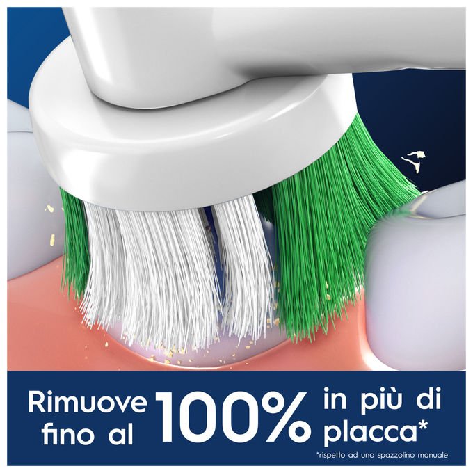 Oral-B EB20RX Testina di Ricambio PRO Precision Clean con Setole a X 10 Pezzi colore Bianco