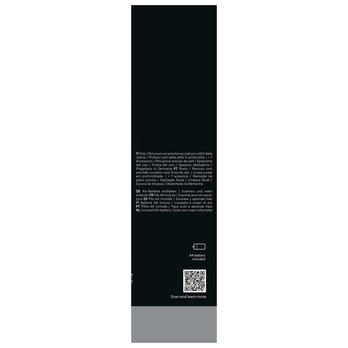 Braun 8006530193658 FaceSpa Epilatore e Spazzola per Pulizia 100% Impermeabile con Accessori per Viso Bianco Argento