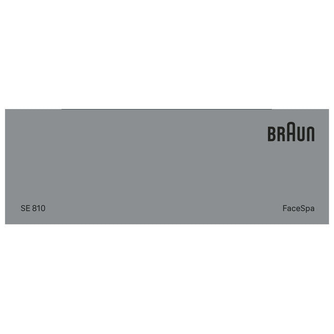 Braun 8006530193658 FaceSpa Epilatore e Spazzola per Pulizia 100% Impermeabile con Accessori per Viso Bianco Argento