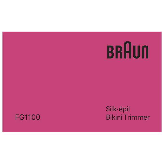 Braun 8006530193771 Silk·épil Rifinitore Bikini con Testina di Precisione 2 Pettini Cappuccio Protettivo Pochette Batteria AAA Spazzolina Pulizia colore Bianco