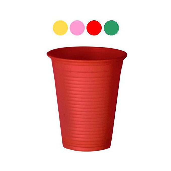 Natural Bibo Bicchiere Rosa 200cc 50 Pezzi