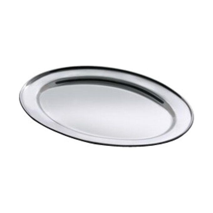 Salvinelli Vassoio Acciaio 18-C Ovale Cm 40