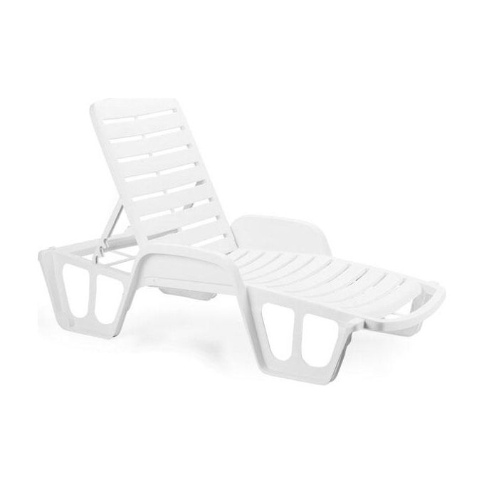 Progarden Lettino Resina Fisso Bianco