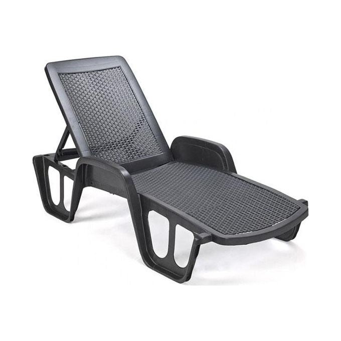 Progarden Lettino Rattan Fisso Pool Antracite
