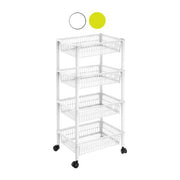 Tontarelli Carrello 4 Cestini Mito Lime 40x29x91cm