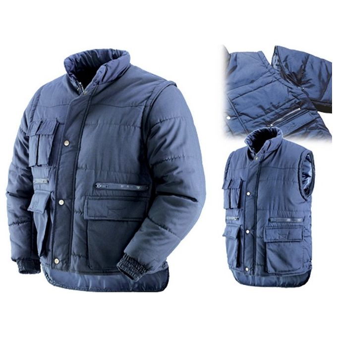 Brixo Giaccone Savoia 2 in 1 Blu Taglia XXL