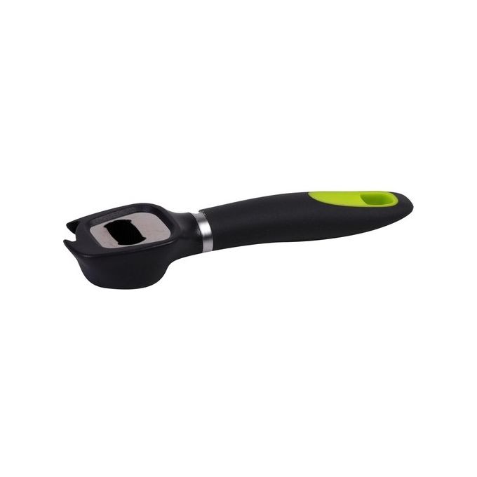 Apribottiglie-Levatappi Inox con Manico in Polipropilene Grigio Scuro-Verde