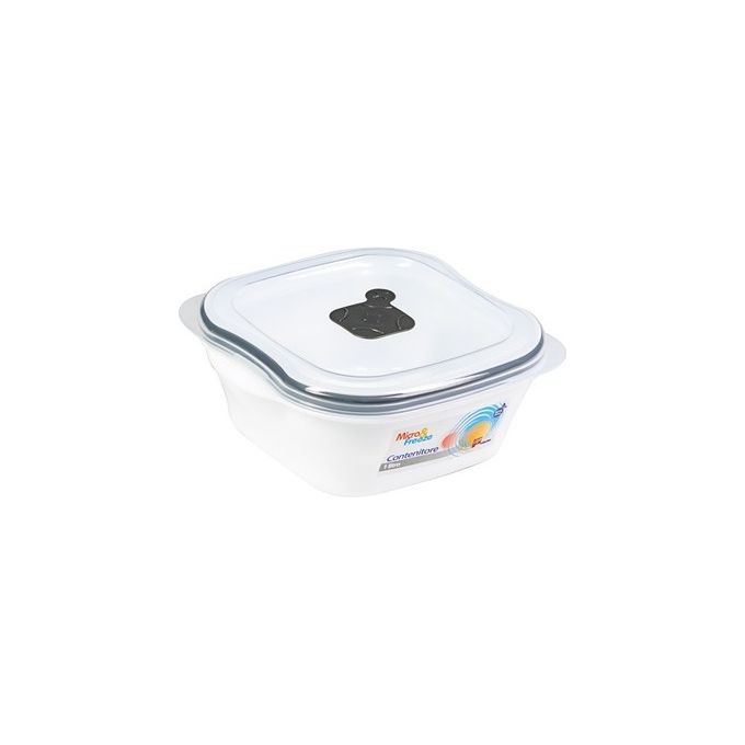 Contenitore Quadrato con Sfiato per Microonde MicroandFreezer Capacita' 1 Litro