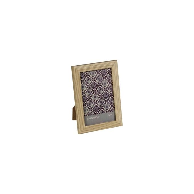 Cornice Portafoto Ted in Mdf e Vetro 10X15 cm Naturale