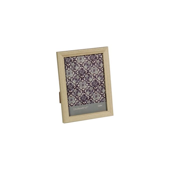 Cornice Portafoto Ted in Mdf e Vetro 13X18 cm Naturale
