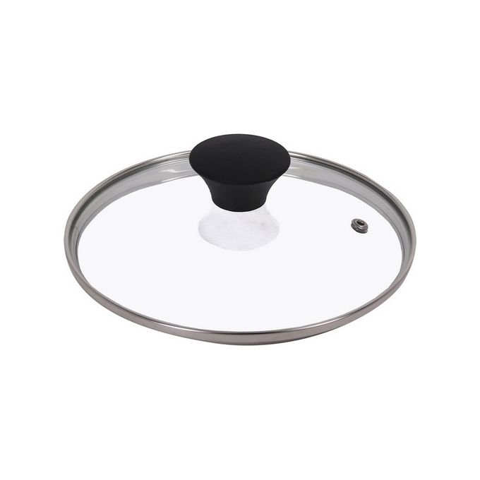 Coperchio Universale in Vetro con Bordo in Acciaio 20 cm