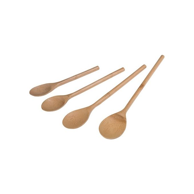 Set 4 Pezzi Cucchiai in Bamboo
