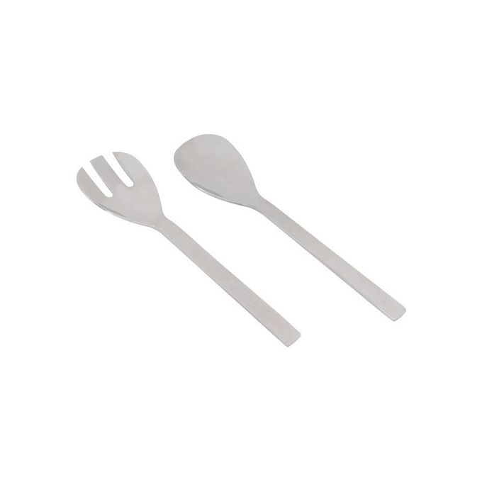 Set 2 Utensili per Insalata in Acciaio