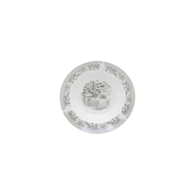 Piatto Fondo Decoro Old England Diametro 21,5 Cm Grigio