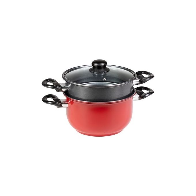 Set FriggiandVapo 4 Pezzi Grigio e Rosso