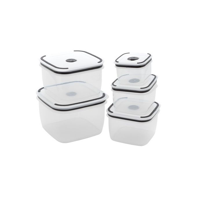 Set 5 Pezzi Contenitori con Coperchio per Microonde
