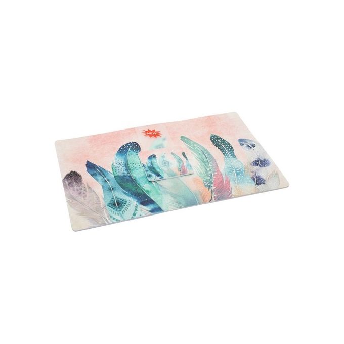 Set 6 Tovagliette con 6 Sottobicchieri Antiscivolo Piuma